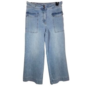 Oat New York Light Blue Wide Leg Jeans Size 8/29